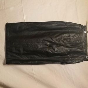 Black Leather Skirt